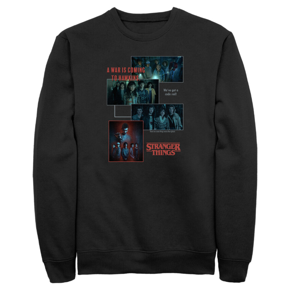 Men's Stranger Things Scenes Collage War Is Coming To Hawkins  Adult Sweatshirt