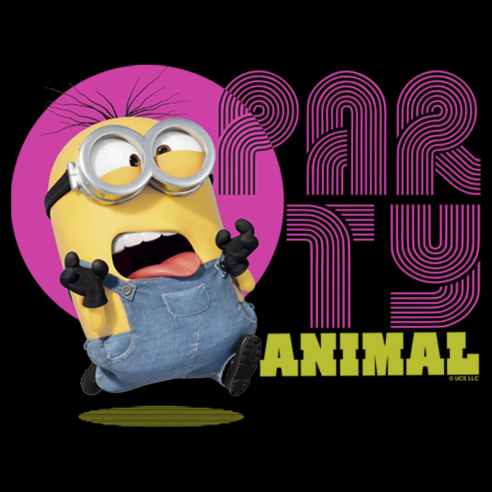Men's Minions: The Rise of Gru Dave Party Animal  Adult T-Shirt