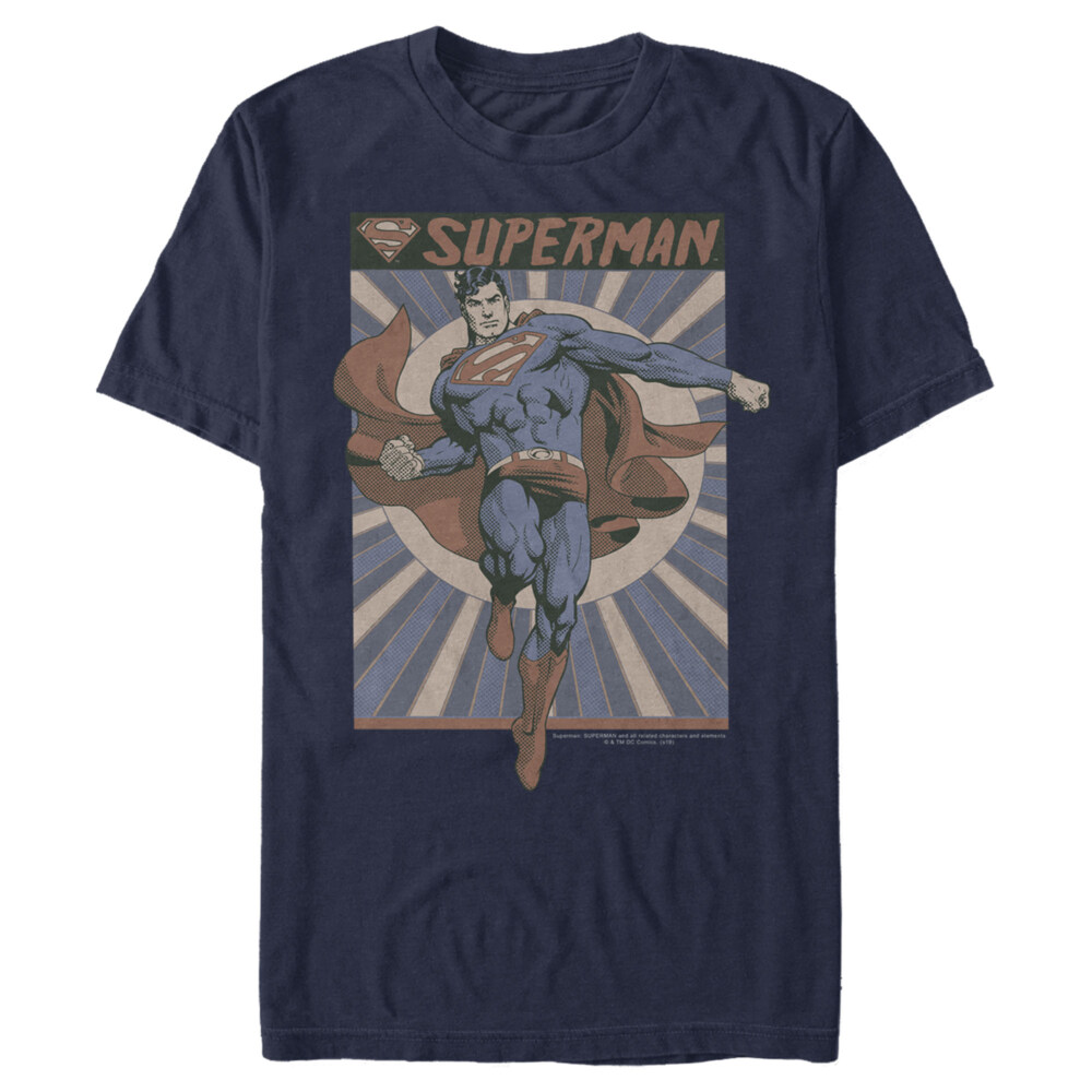 Men's Superman Classic Hero Pose  Adult T-Shirt