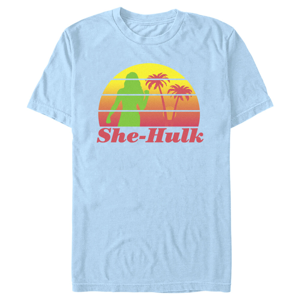 Men's She-Hulk: Attorney at Law Sunset Green Hero  Adult T-Shirt