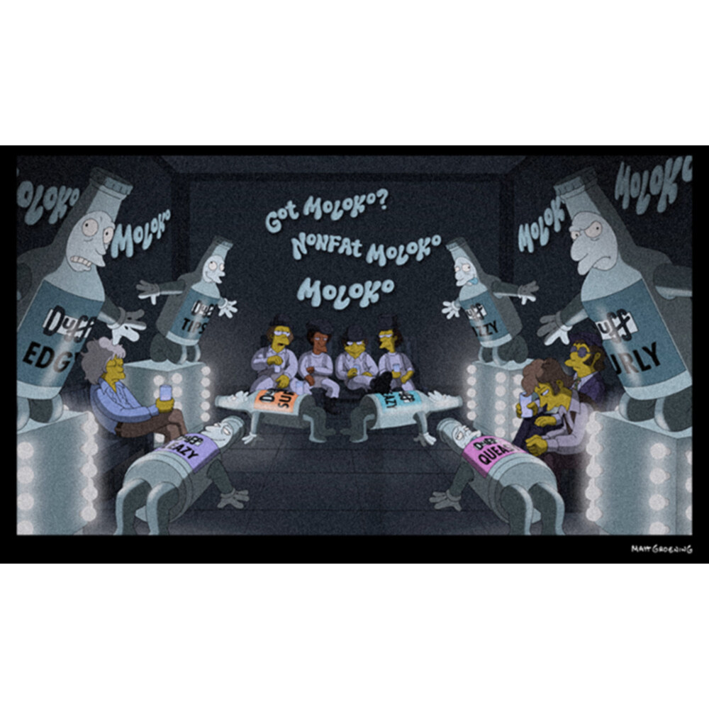 Men's The Simpsons Moloko Bar  Adult Sweatshirt