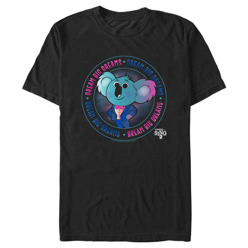 Men's Sing 2 Buster Moon Dream Big Dreams  Adult T-Shirt