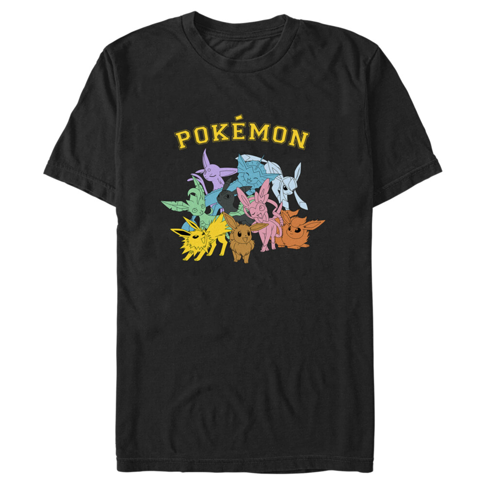 Men's Pokemon Colorful Eeveelutions Animals  Adult T-Shirt