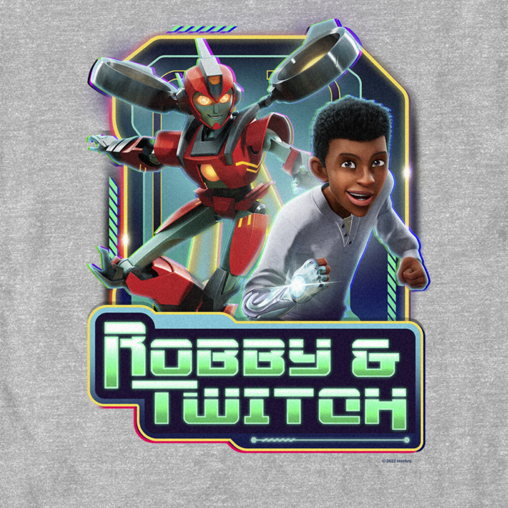 Men's Transformers: EarthSpark Robby and Twitch  Adult T-Shirt