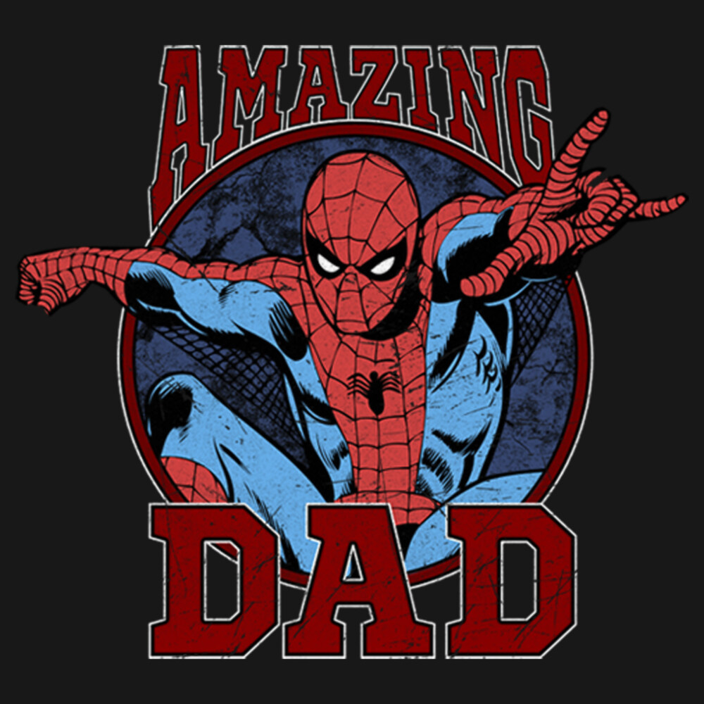 Men's Marvel Spider-Man Amazing Dad  Adult Long Sleeve Shirt