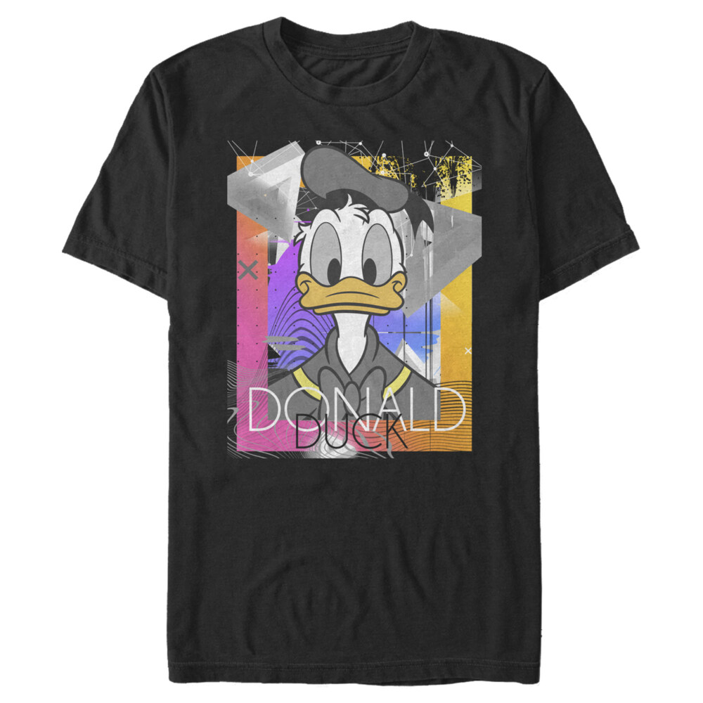 Men's Mickey & Friends Donald Duck Geometric Pattern  Adult T-Shirt