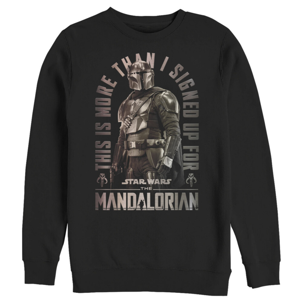 Men's Star Wars: The Mandalorian Shining Mando  Adult Sweatshirt