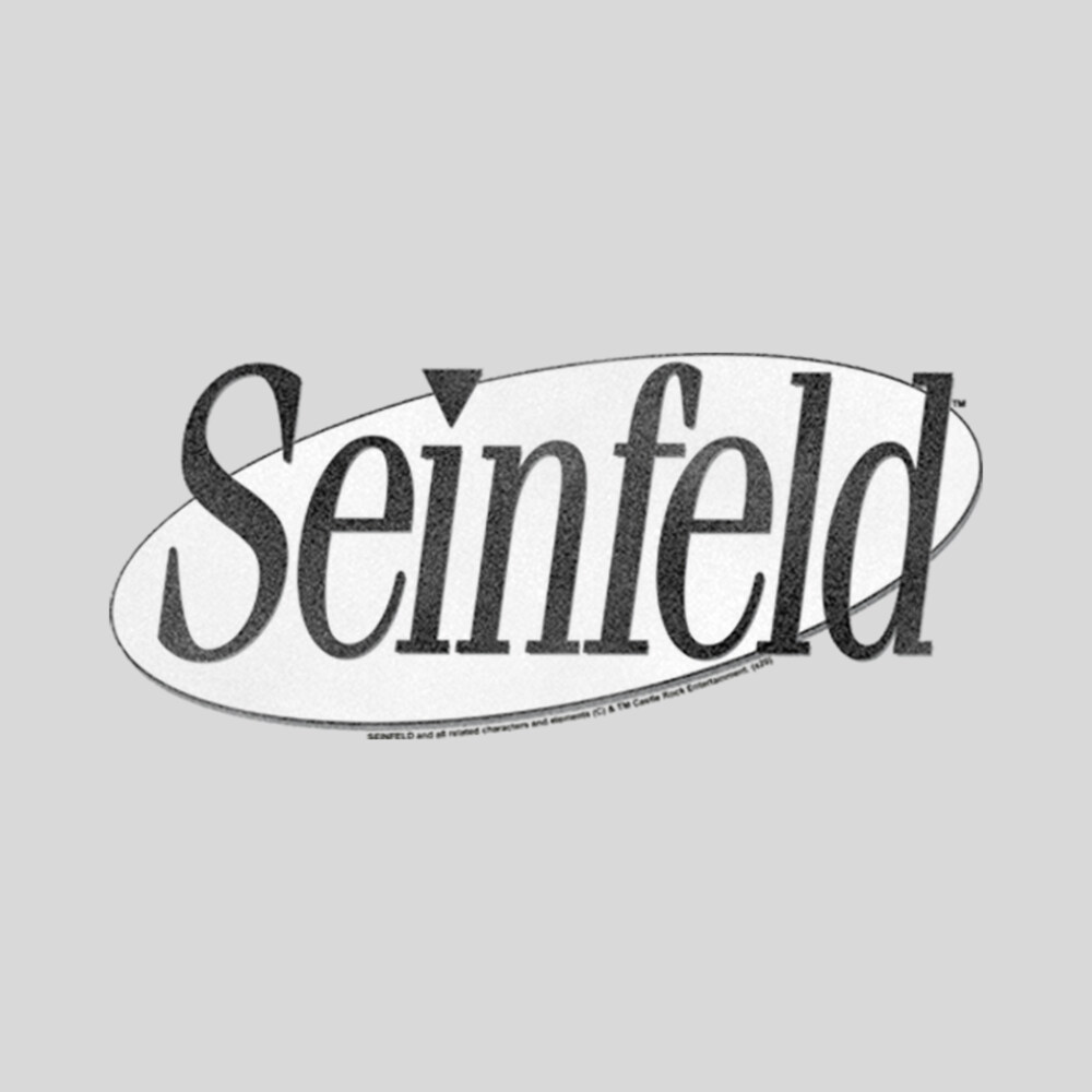 Men's Seinfeld Black and White Logo  Adult T-Shirt