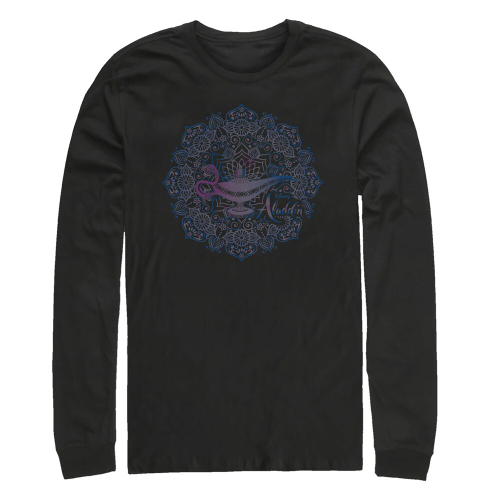 Men's Aladdin Magical Lamp Mandala Symbol  Adult Long Sleeve Shirt
