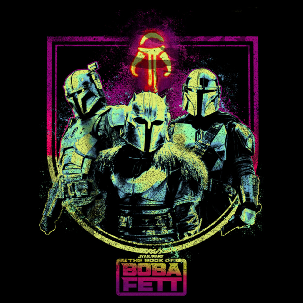 Men's Star Wars: The Book of Boba Fett The Armorer Din and Boba  Adult Pull Over Hoodie