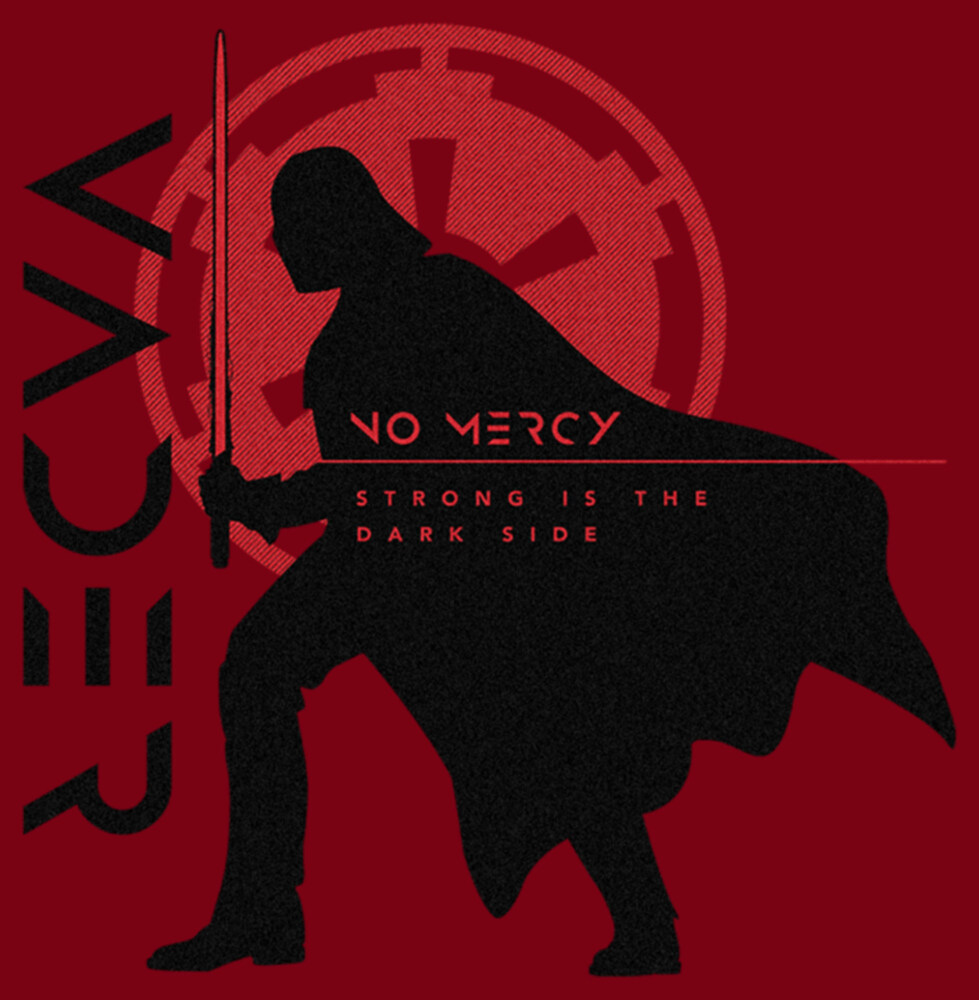 Men's Star Wars: Obi-Wan Kenobi Darth Vader No Mercy Silhouette  Adult T-Shirt