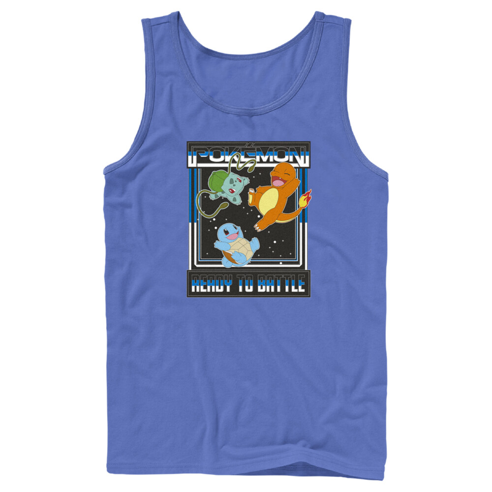 Men's Pokemon Ready To Battle Trio  Adult Tank Top