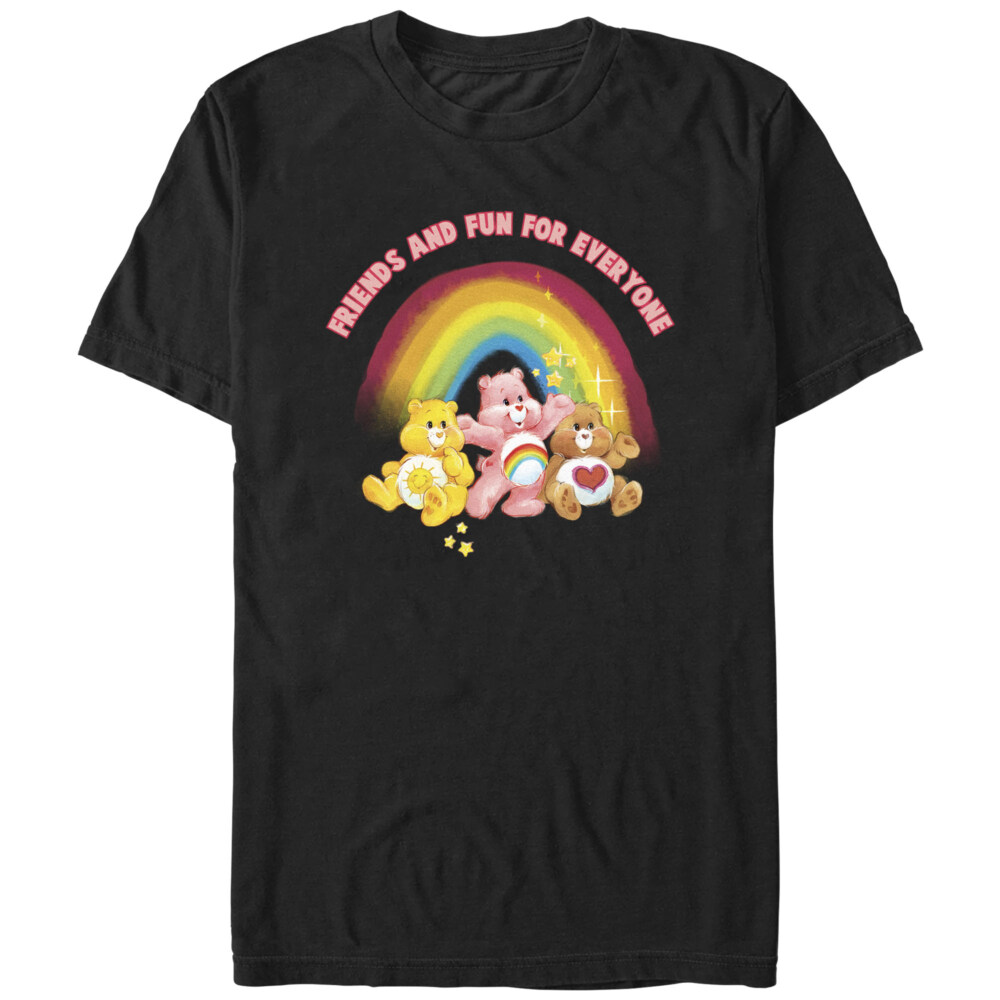 Men's Care Bears Friends and Fun For Everyone  Adult T-Shirt