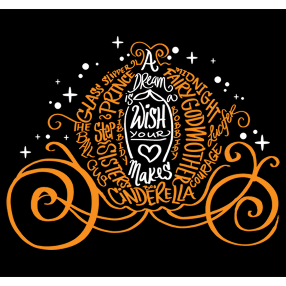 Men's Cinderella Cinderella Magical Pumpkin Carriage  Adult T-Shirt