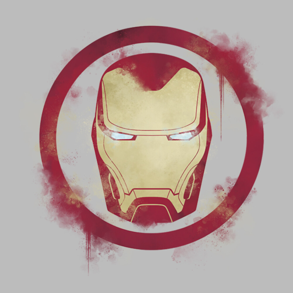 Men's Marvel Avengers: Endgame Smudged Iron Man  Adult T-Shirt