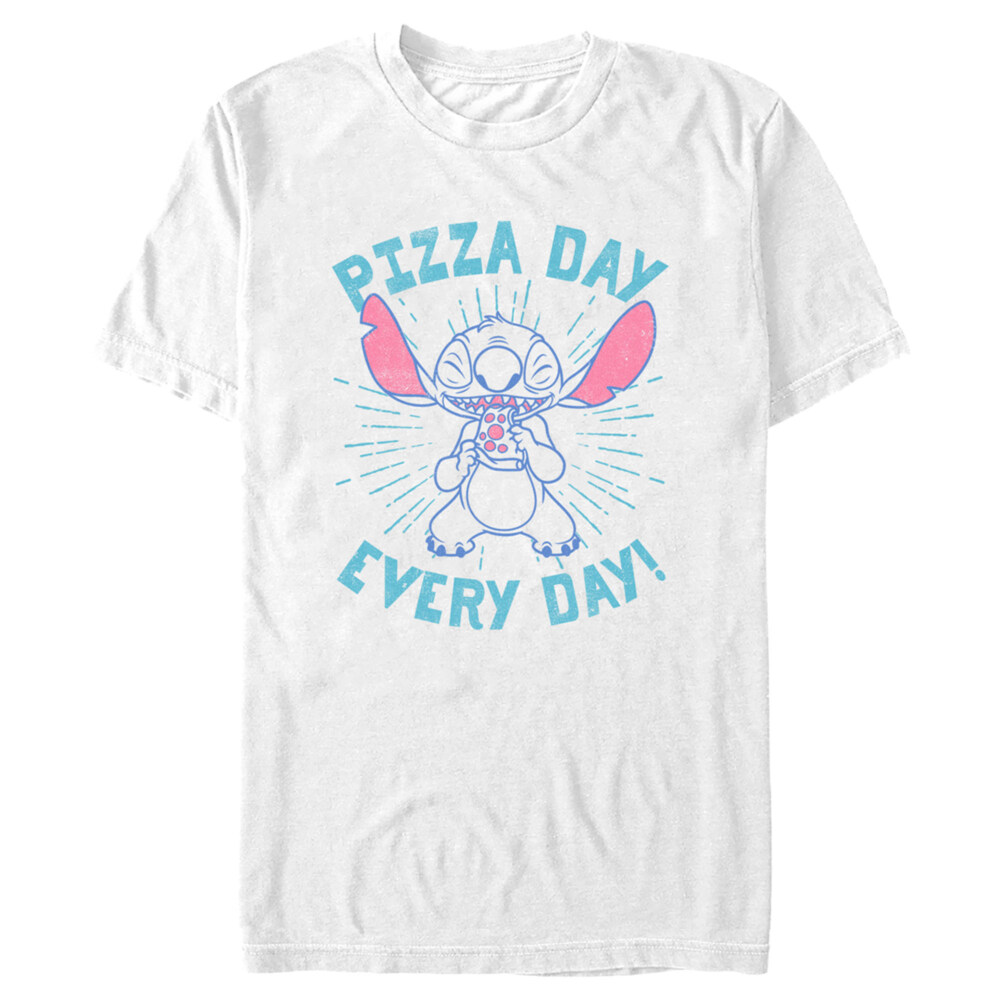 Men's Lilo & Stitch Pizza Day Every Day Stitch  Adult T-Shirt