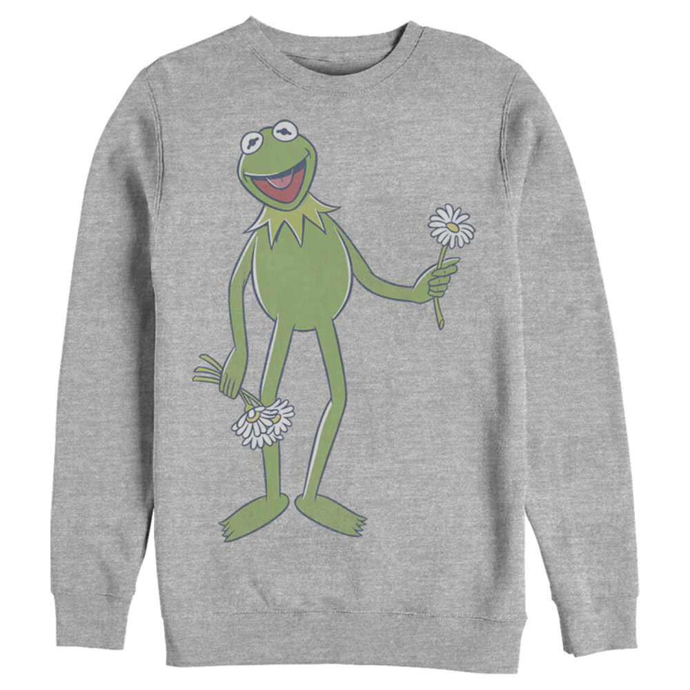 Men's The Muppets Kermit Flower Bouquet  Adult Sweatshirt