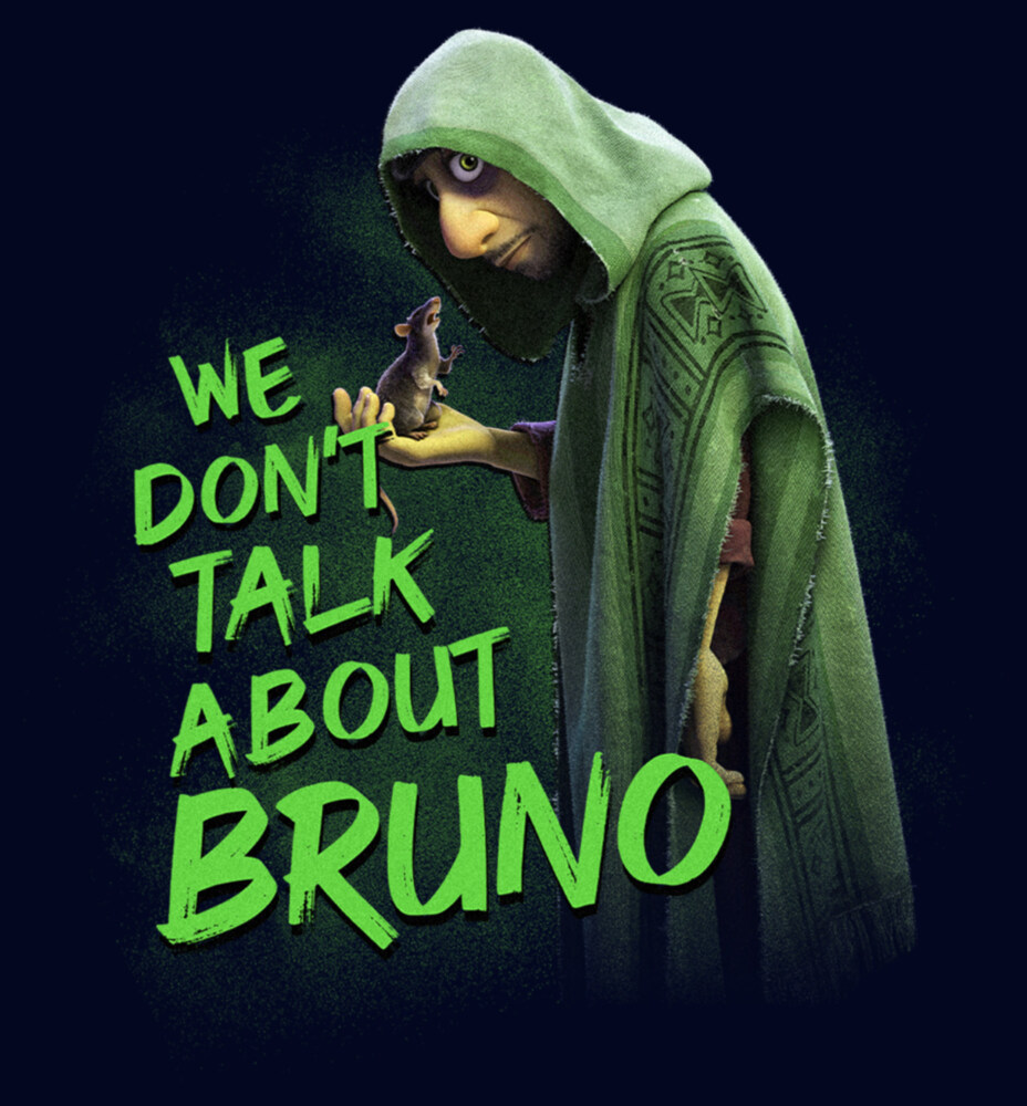 Men's Encanto We Don't Talk About Bruno Green Text  Adult T-Shirt