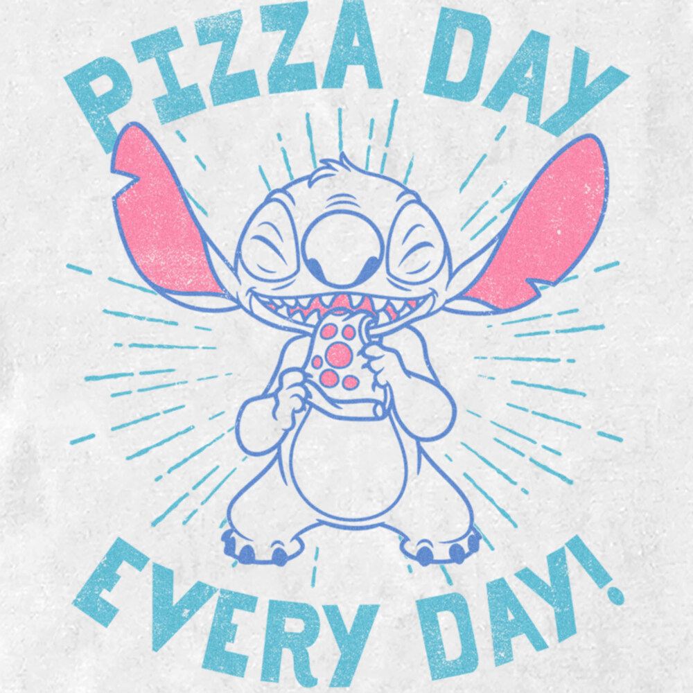Men's Lilo & Stitch Pizza Day Every Day Stitch  Adult T-Shirt