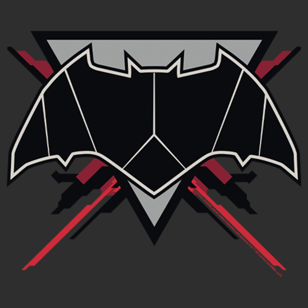 Men's Zack Snyder Justice League Batman Comic Logo  Adult T-Shirt