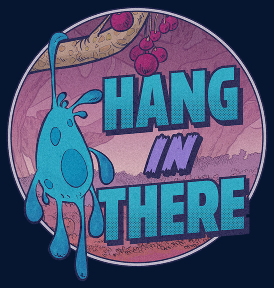 Men's Strange World Splat Hang in There  Adult Long Sleeve Shirt