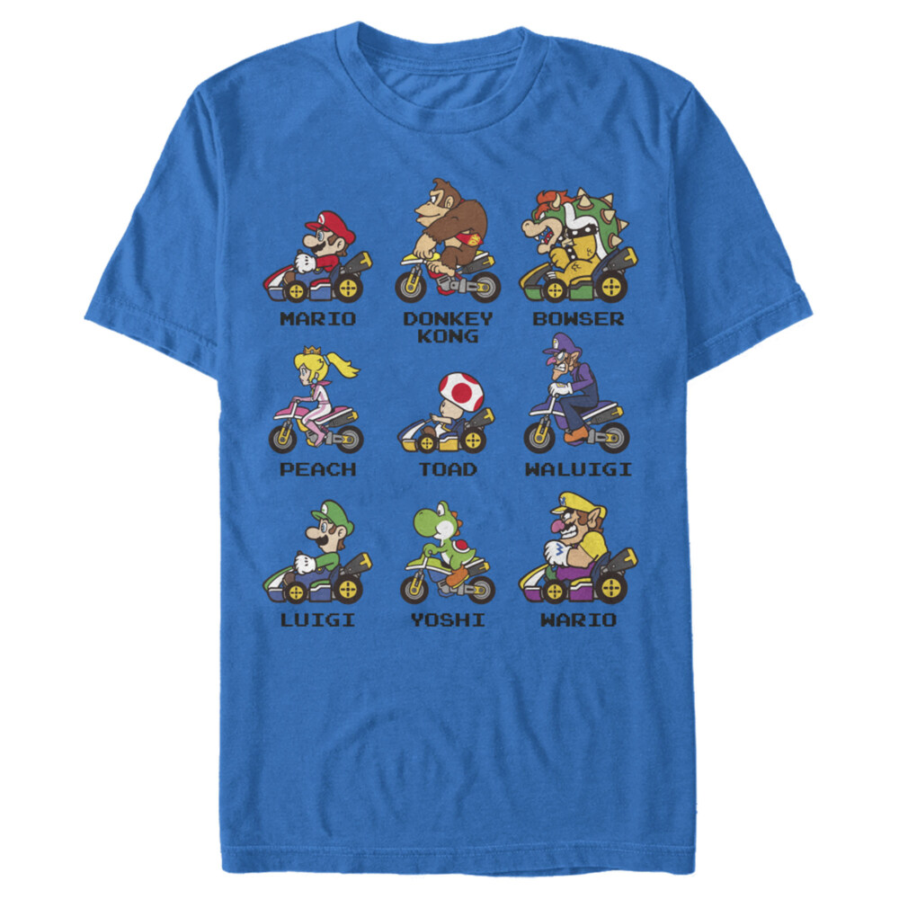 Men's Nintendo Mario Kart Cast  Adult T-Shirt