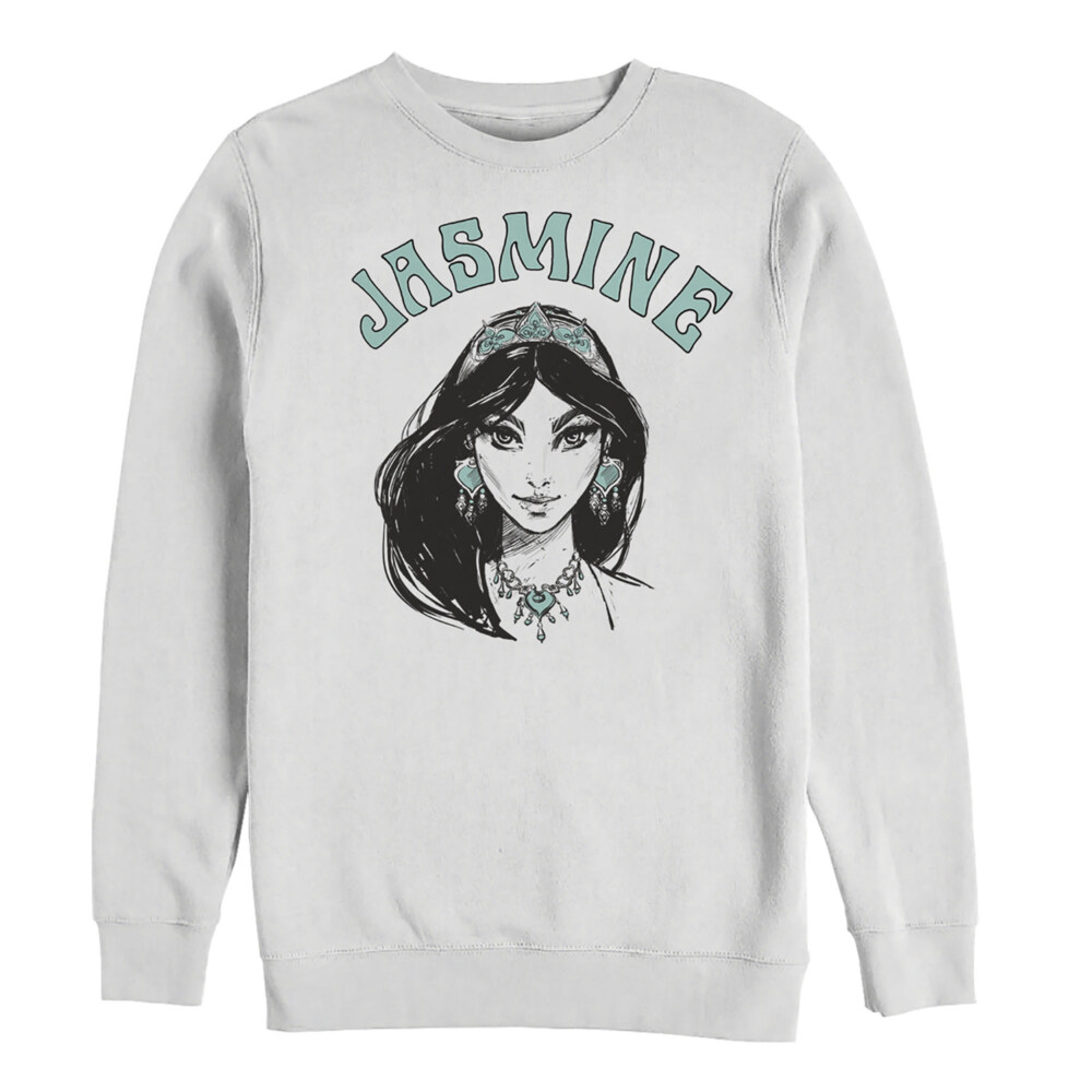 Men's Aladdin Jasmine Sketch  Adult Sweatshirt