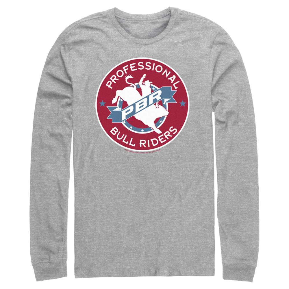 Men's Professional Bull Riders Professional Bull Riders Badge  Adult Long Sleeve Shirt