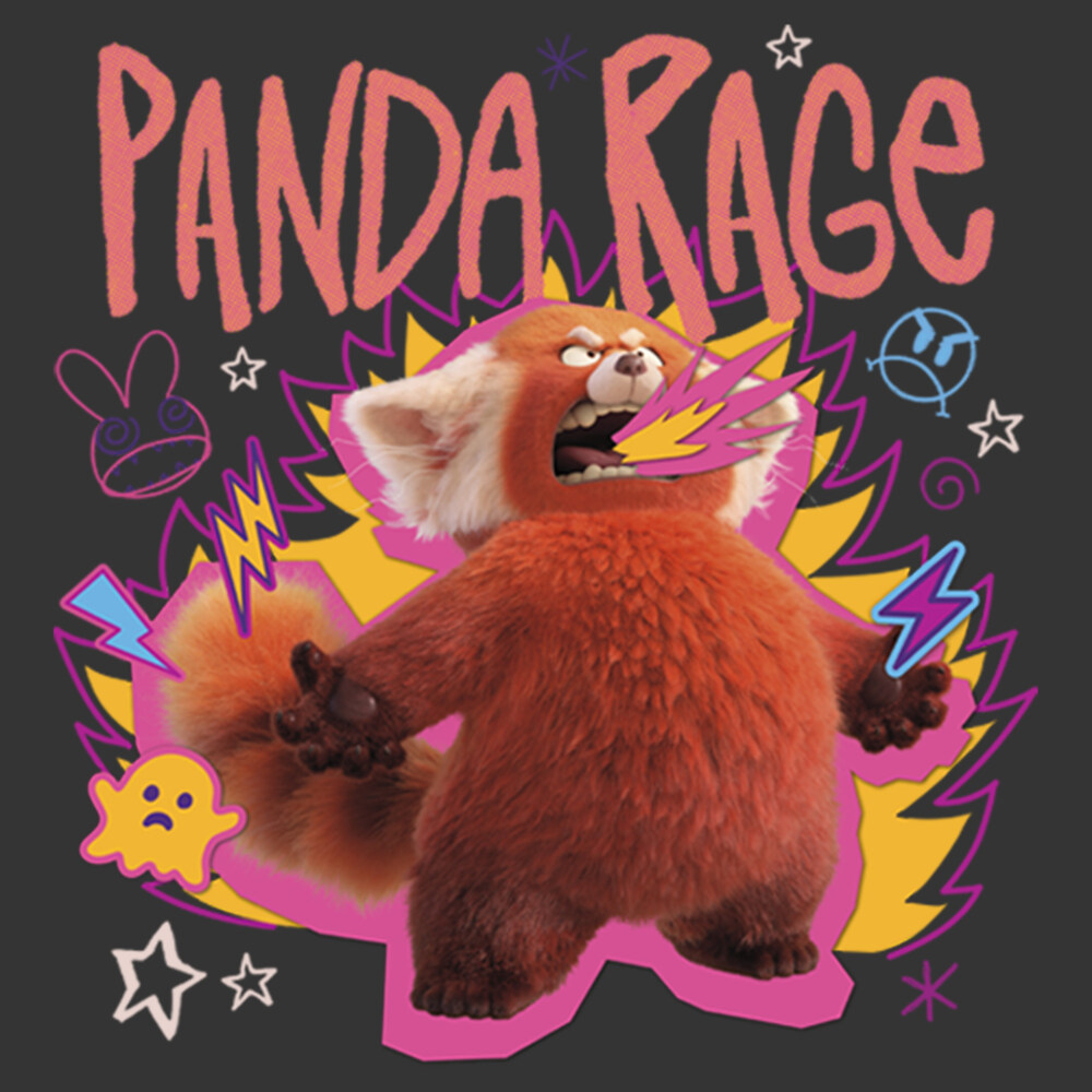 Men's Turning Red Panda Rage Mei Lee  Adult T-Shirt