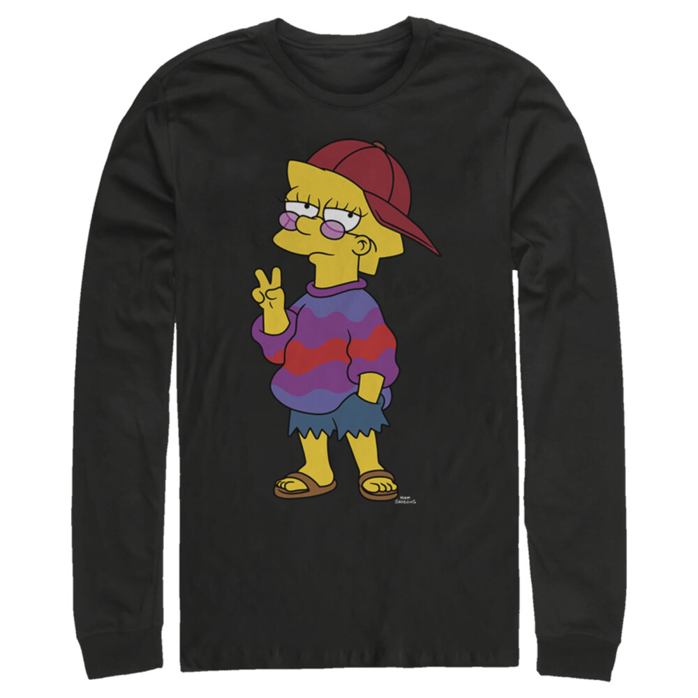 Men's The Simpsons Cool Lisa  Adult Long Sleeve Shirt