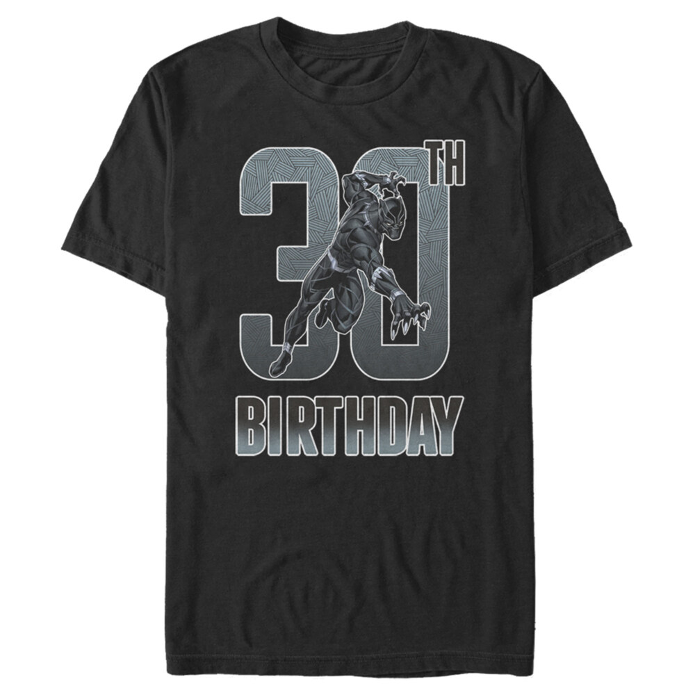 Men's Marvel Black Panther 30th Birthday  Adult T-Shirt