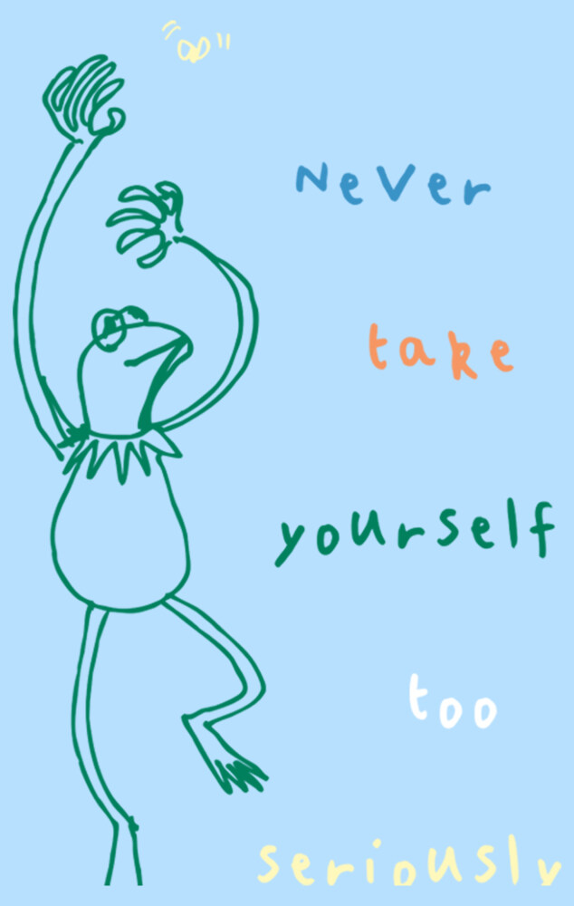 Men's The Muppets Kermit Serious Dance  Adult T-Shirt