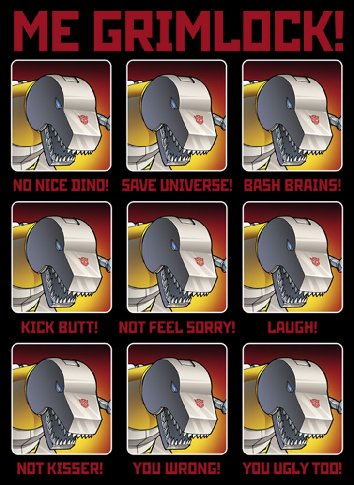 Men's Transformers Grimlock Meme Box  Adult T-Shirt