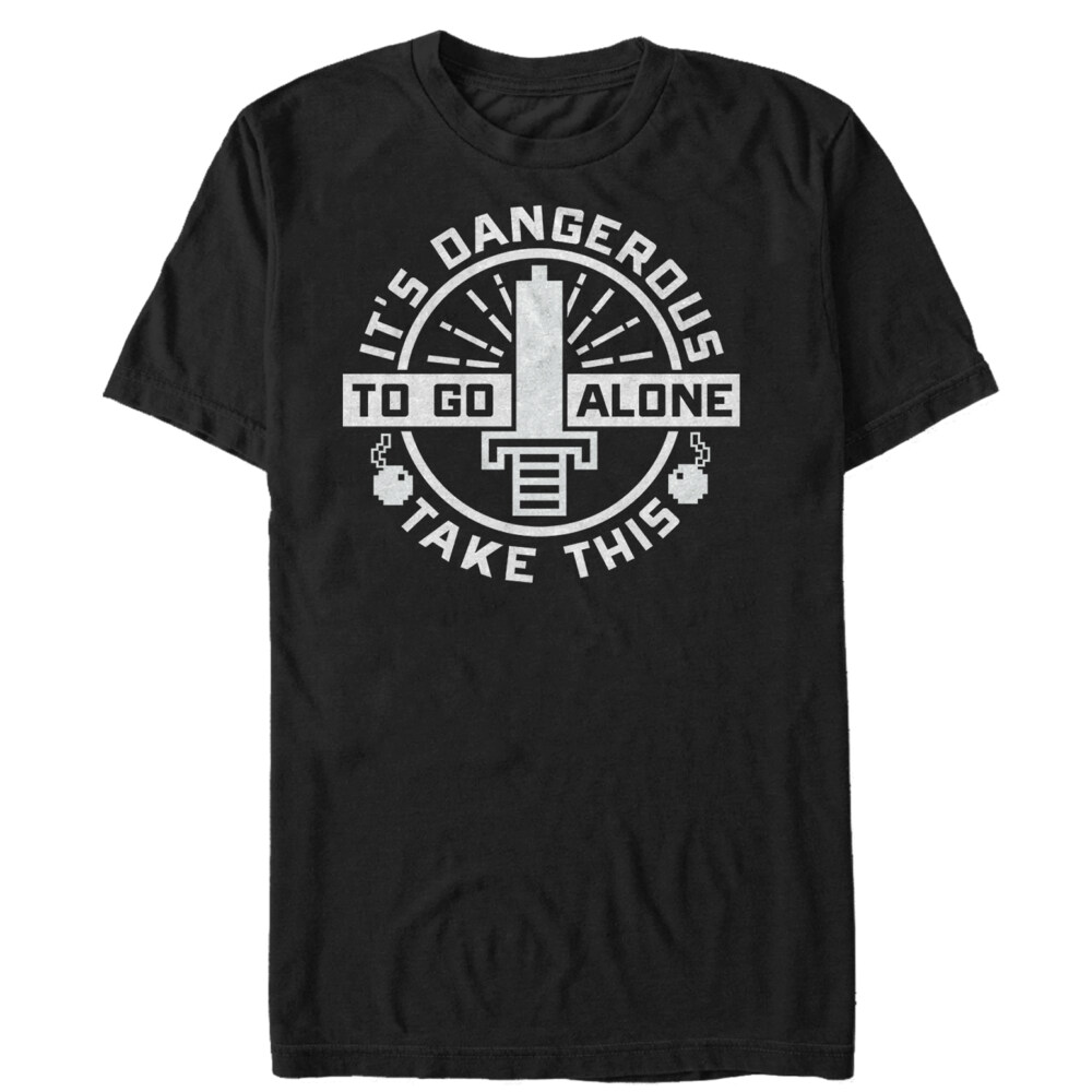 Men's Nintendo Legend of Zelda Dangerous Take This  Adult T-Shirt