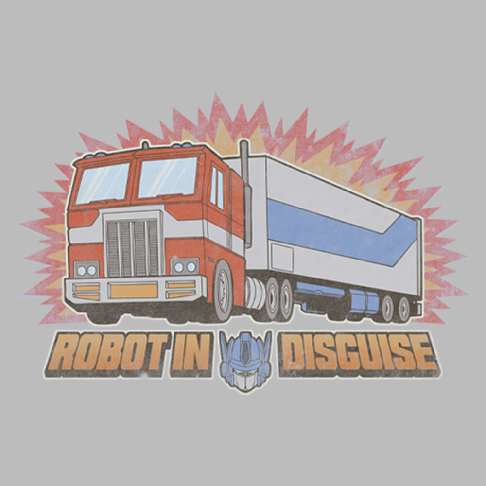 Men's Transformers Optimus Prime Robot in Disguise  Adult T-Shirt