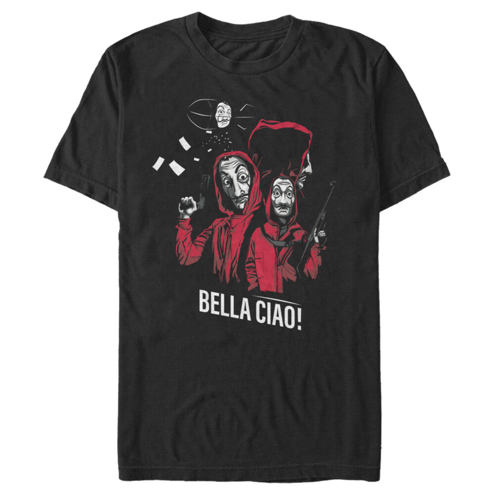 Men's Money Heist Bella Ciao Bandits  Adult T-Shirt
