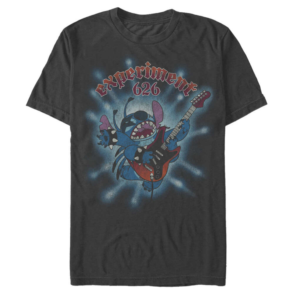 Men's Lilo & Stitch Experiment 626 Distressed Rocker  Adult T-Shirt