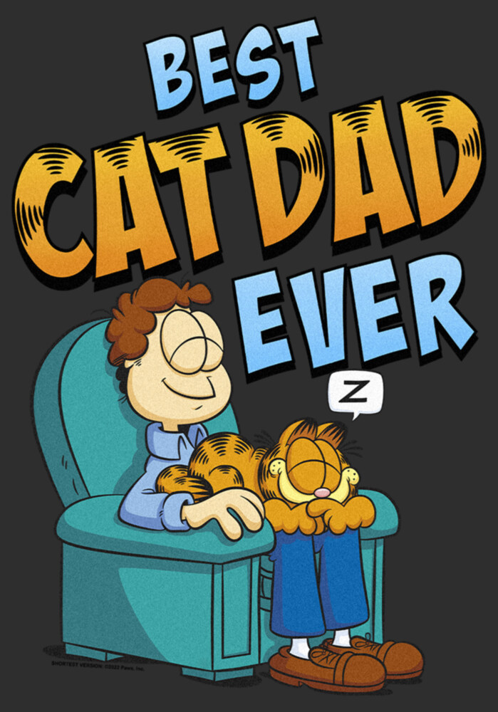 Men's Garfield Best Cat Dad Ever  Adult T-Shirt