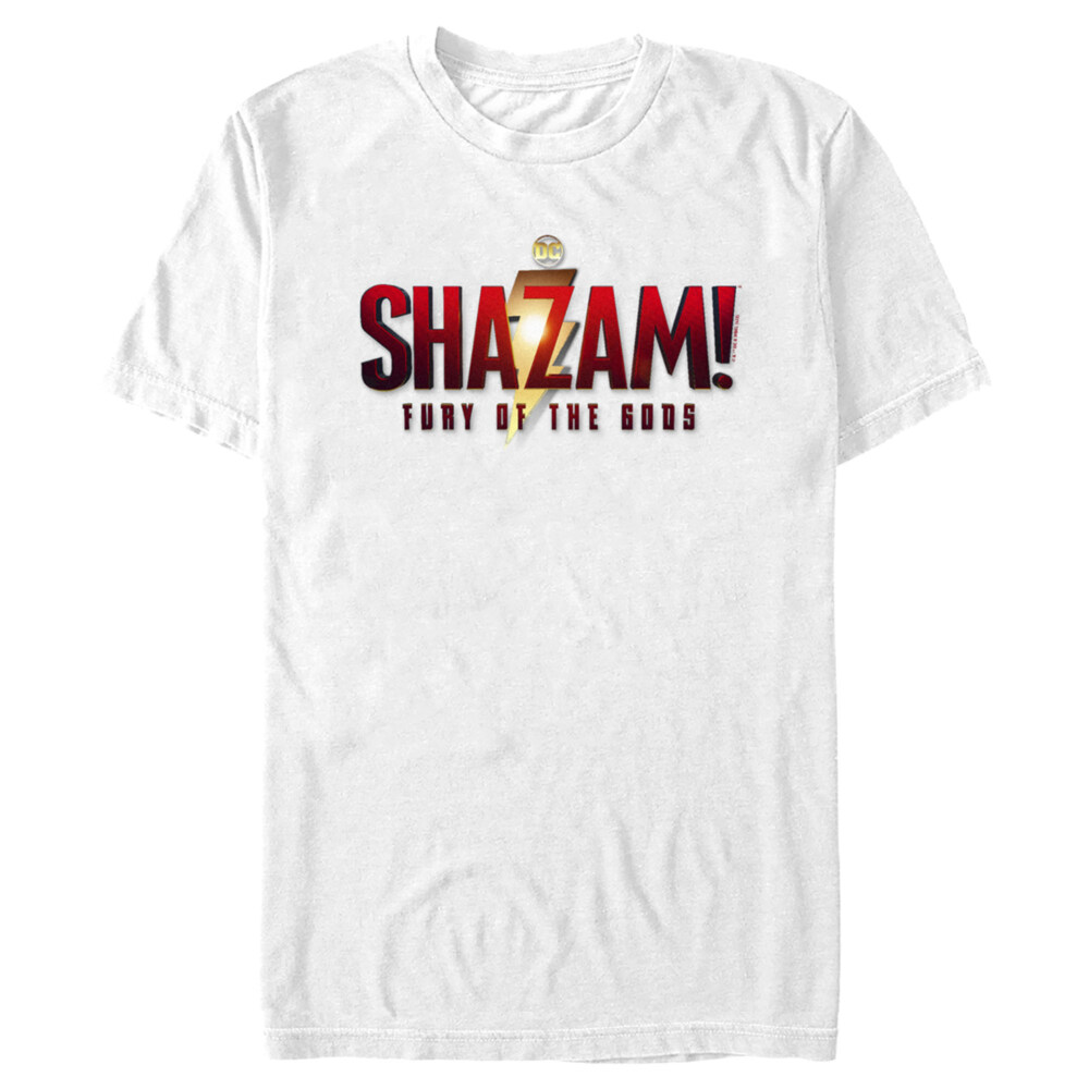 Men's Shazam! Fury of the Gods Movie Logo  Adult T-Shirt