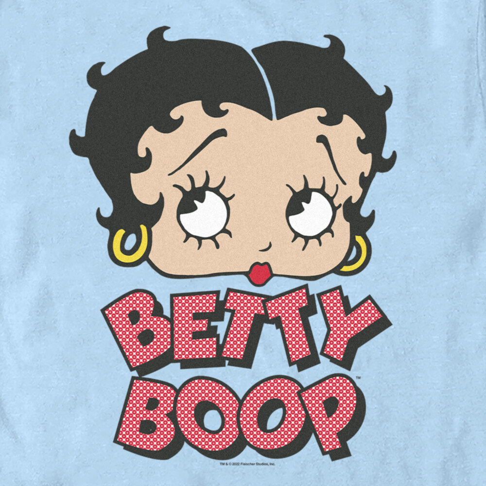 Men's Betty Boop Polka Dot Logo  Adult T-Shirt