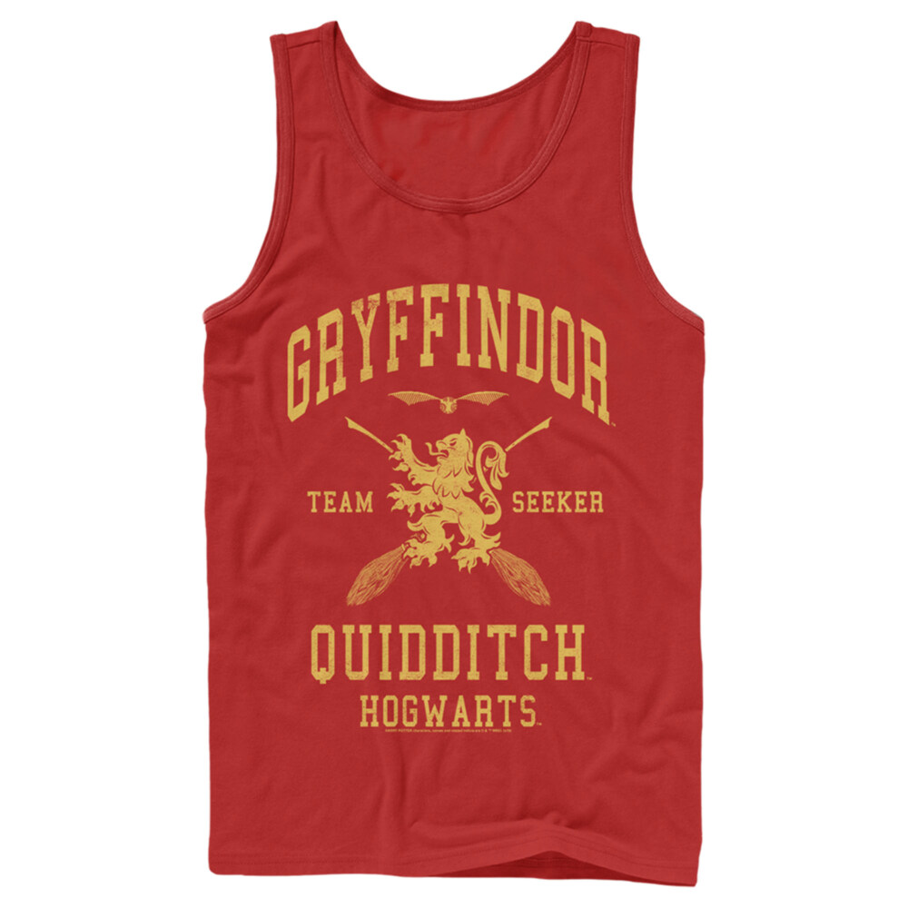Men's Harry Potter Gryffindor Quidditch Gold Team Seeker  Adult Tank Top