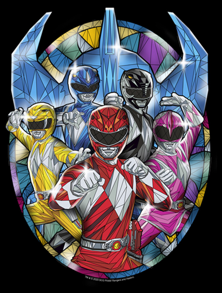 Men's Power Rangers Mosaic Rangers  Adult T-Shirt