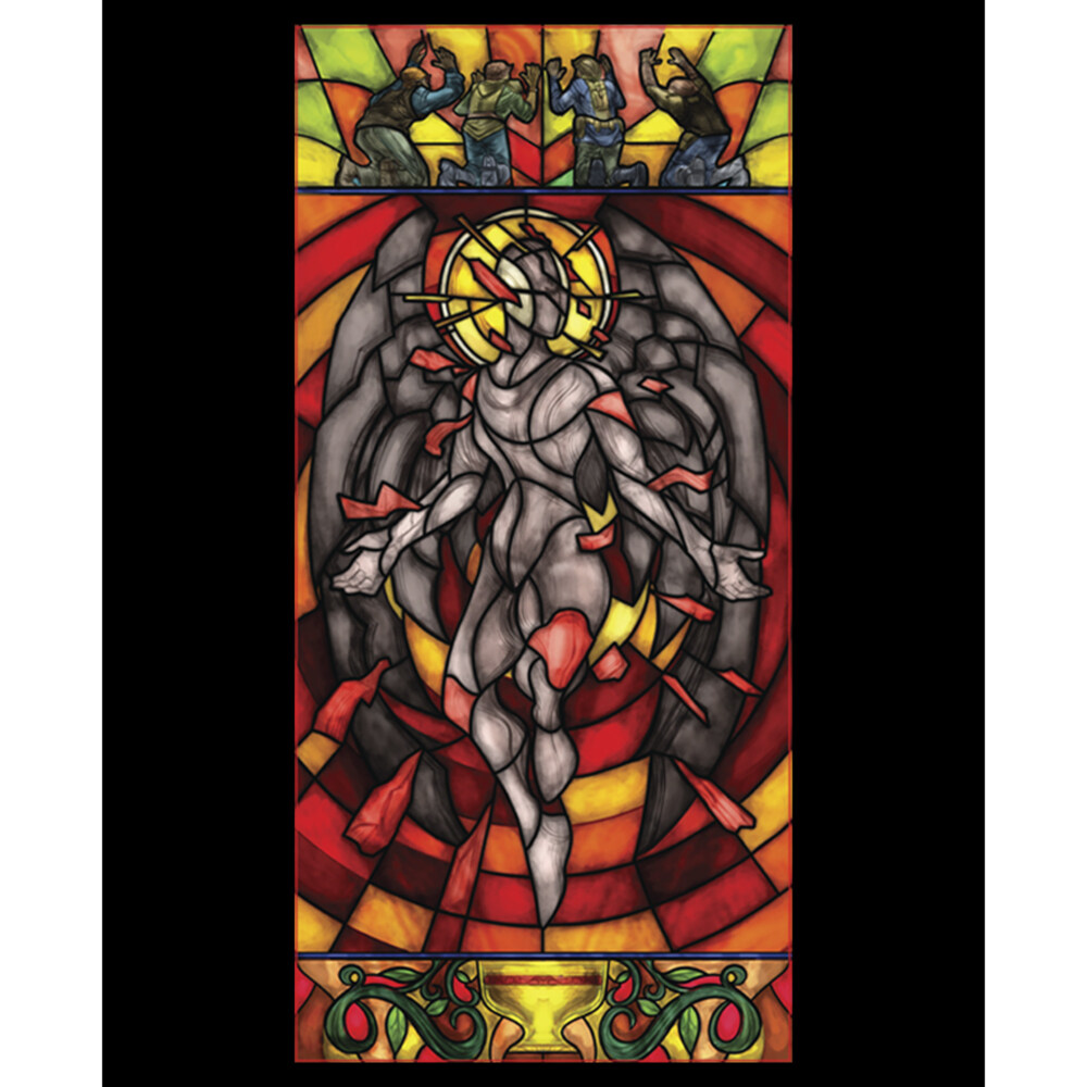 Men's Star Trek: Discovery Angel Stained Glass Print  Adult T-Shirt