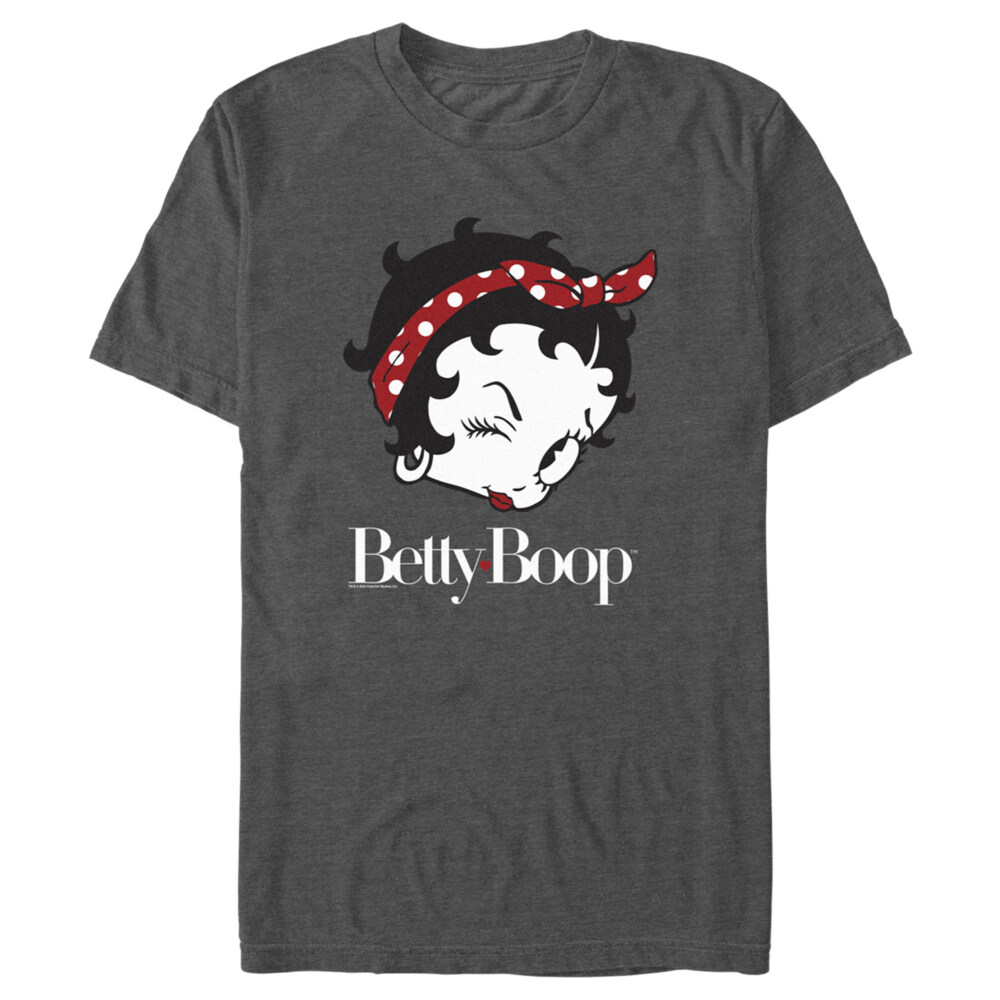 Men's Betty Boop Wink Betty  Adult T-Shirt