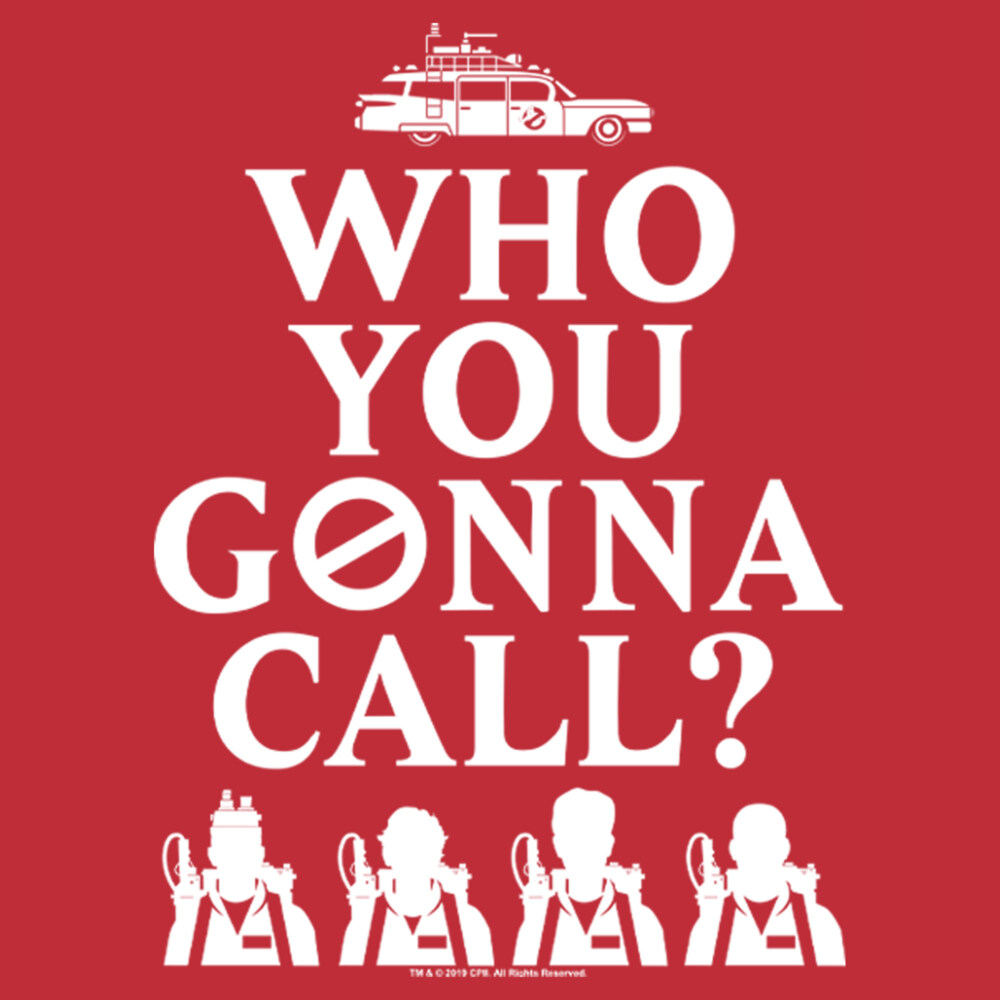 Men's Ghostbusters Who You Gonna Call Retro Style  Adult T-Shirt