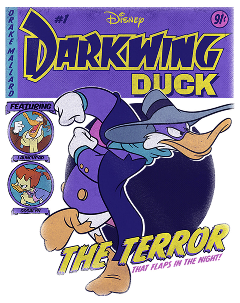 Men's Darkwing Duck Comic Cover  Adult T-Shirt