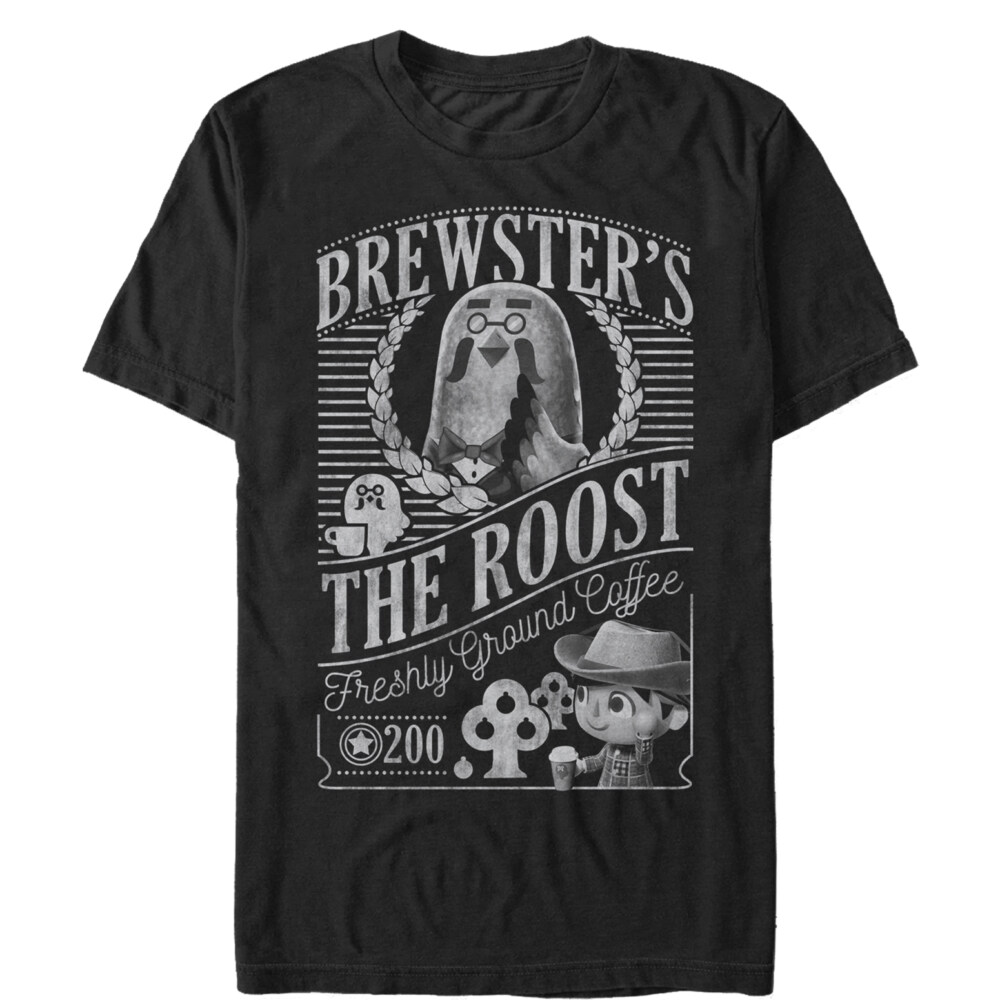 Men's Nintendo Animal Crossing Brewster's The Roost  Adult T-Shirt