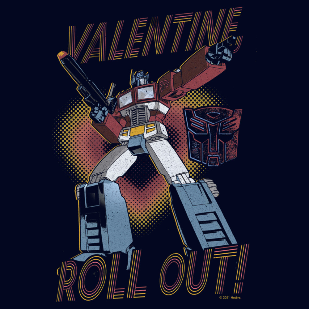 Men's Transformers Optimus Prime Valentine Roll Out!  Adult T-Shirt