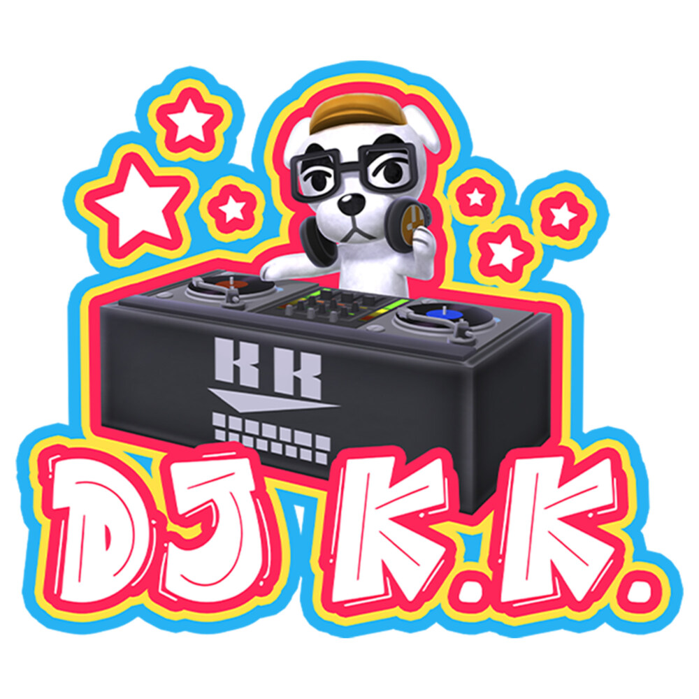 Men's Nintendo DJ K.K. Portrait  Adult Baseball Tee