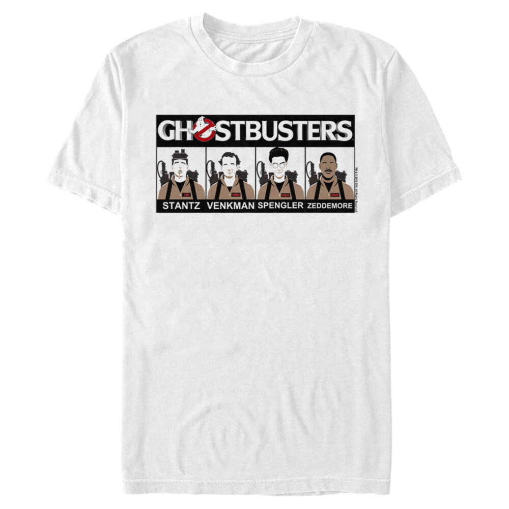 Men's Ghostbusters The Team Line Up  Adult T-Shirt